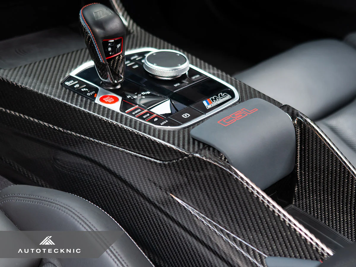 AutoTecknic Pre-Preg Carbon CSL Center Console - G8X M2 / M3 / M4 (Automatic) - Image 7