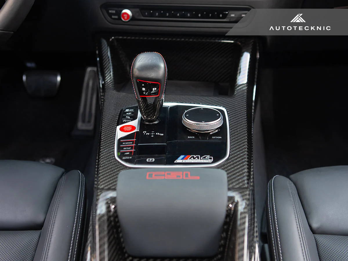 AutoTecknic Pre-Preg Carbon CSL Center Console - G8X M2 / M3 / M4 (Automatic) - Image 9