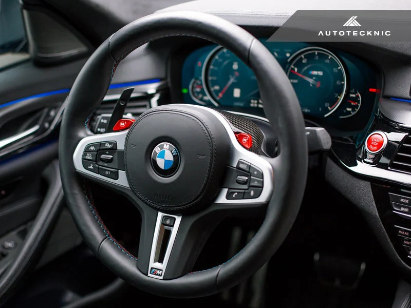 AutoTecknic Replacement Carbon Steering Wheel Top Cover - F91/ F92/ F93 M8 - Image 2