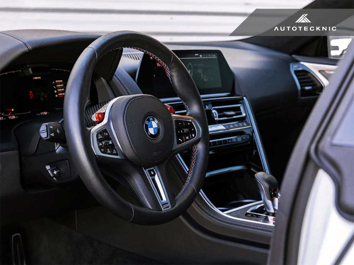 AutoTecknic Replacement Carbon Steering Wheel Top Cover - F97 X3M | F98 X4M - Image 5