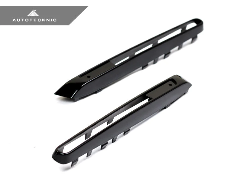 AutoTecknic Replacement Glazing Black Fender Gills - E70 X5M