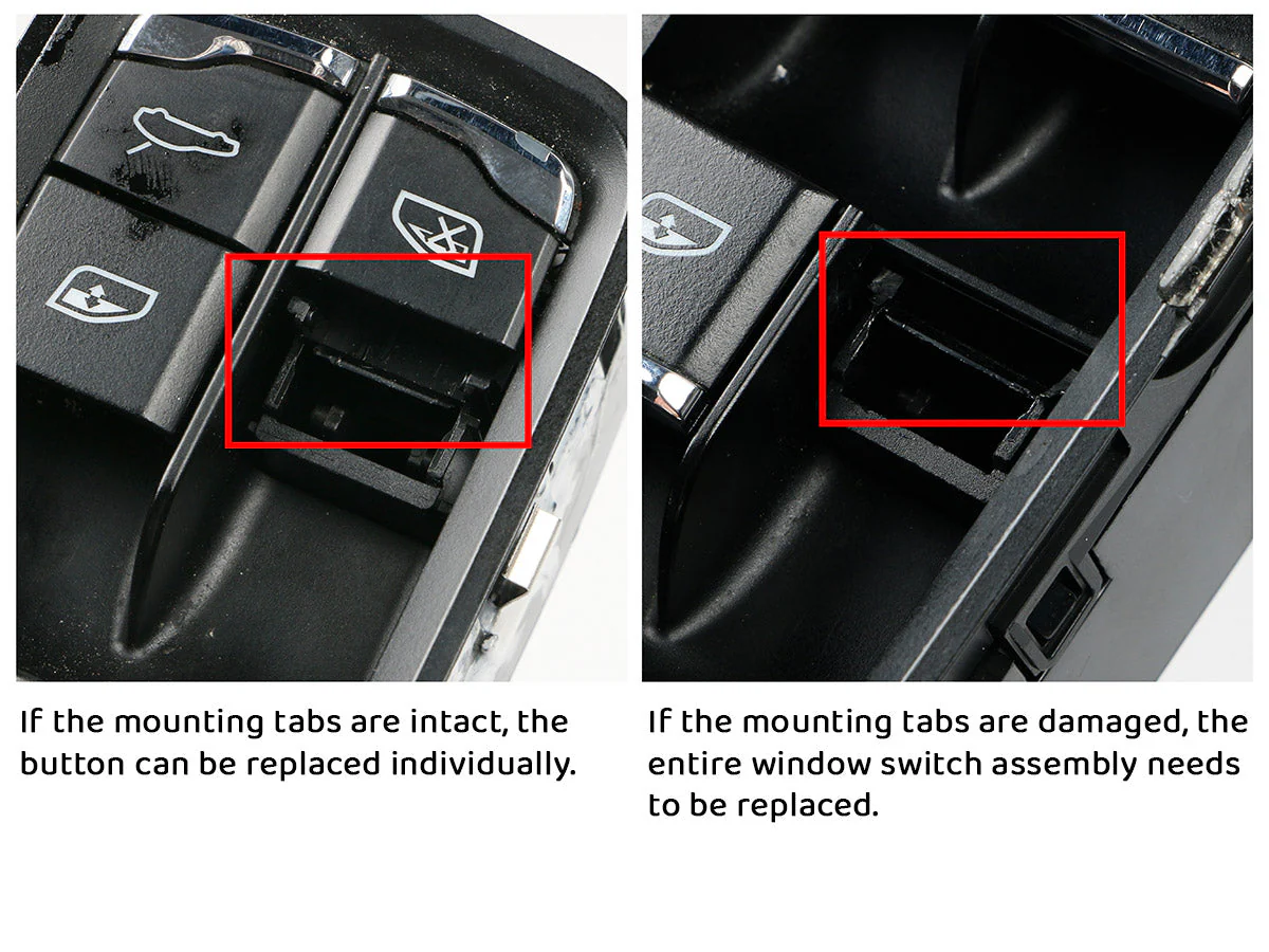 AutoTecknic Replacement Interior Window Switch Button - Porsche - Image 7