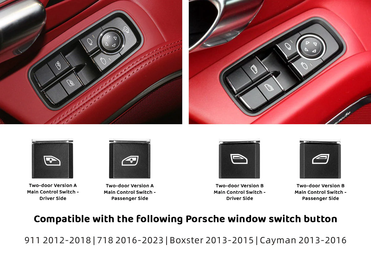 AutoTecknic Replacement Interior Window Switch Button - Porsche - Image 8