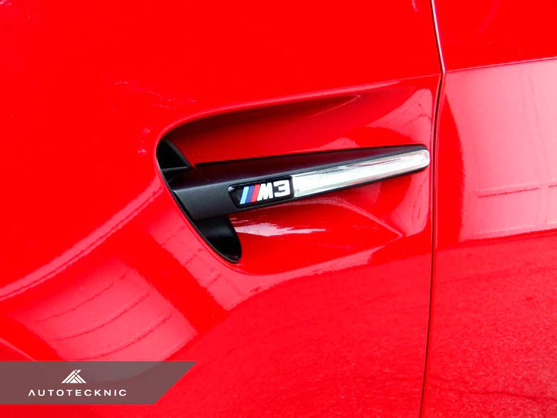 AutoTecknic Replacement Stealth Black Fender Gills - E90 Sedan / E92 Coupe / E93 Cabrio M3 - Image 2
