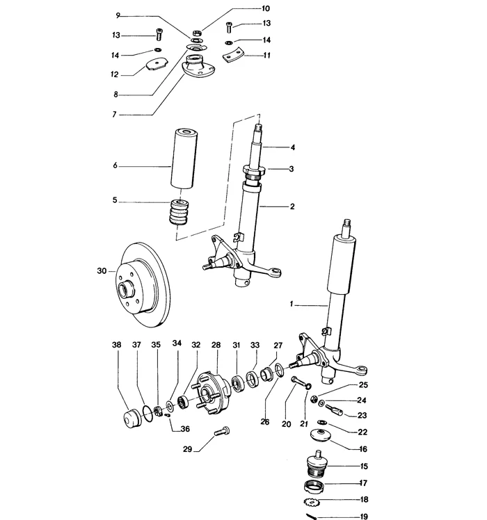 Ball Joint Wedge Pin for Porsche 911 (1968-89), 912 (68-70), 914 (1971-76) - Image 2
