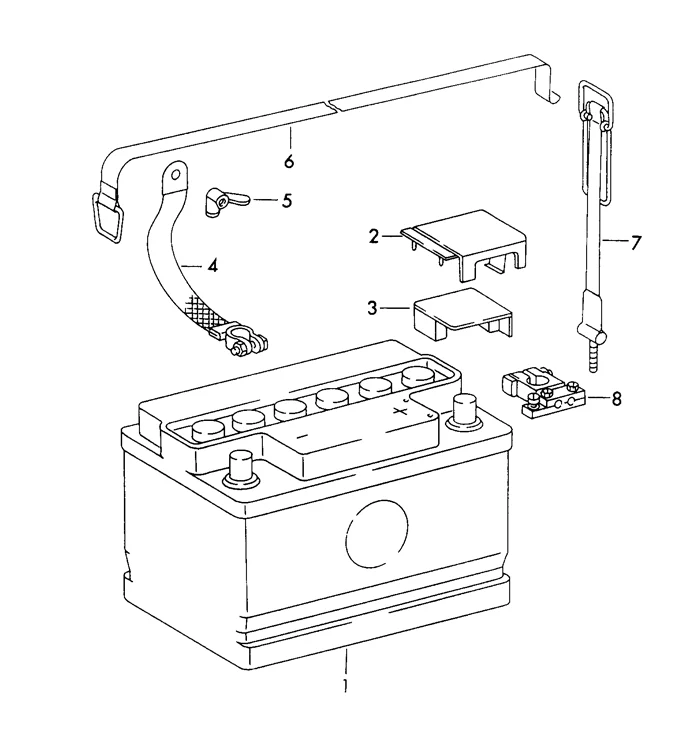 Battery Hold Down Strap for Porsche 911 (1965-73) - Image 2