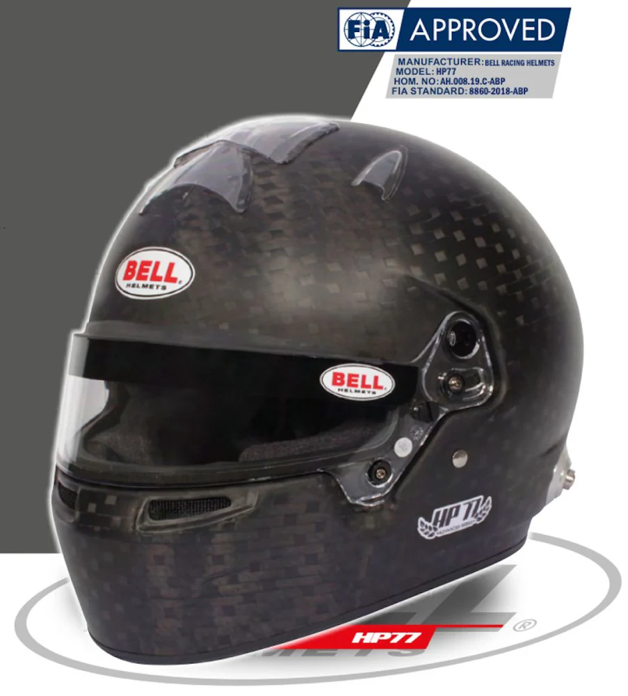 Competition Motorsport Bell HP77 8860-2018 Carbon Fiber Helmet - Image 7