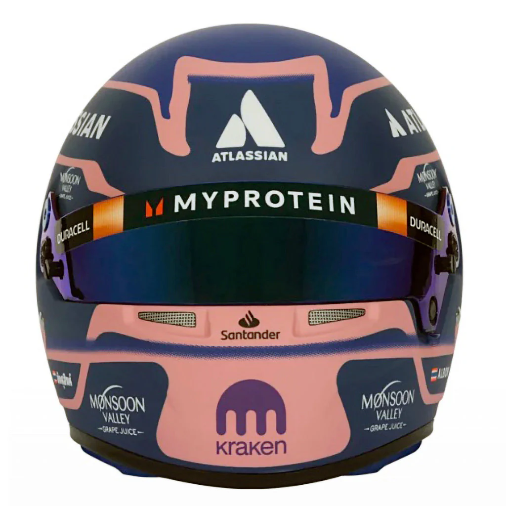 Bell HP77 Alex Albon 1:2 Scale F1 Mini Helmet for Williams 2025 F1 Season - Image 2