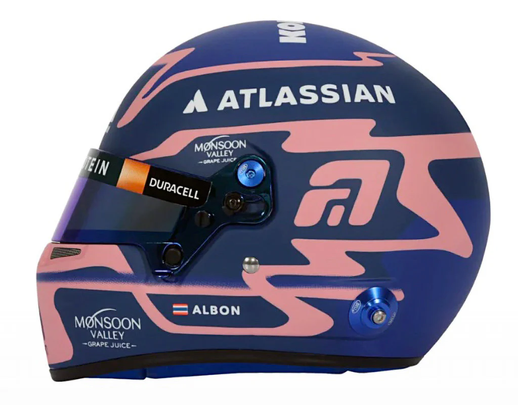 Bell HP77 Alex Albon 1:2 Scale F1 Mini Helmet for Williams 2025 F1 Season - Image 6
