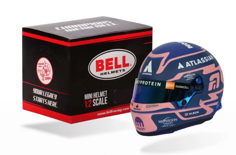 Bell HP77 Alex Albon 1:2 Scale F1 Mini Helmet for Williams 2025 F1 Season - Image 7