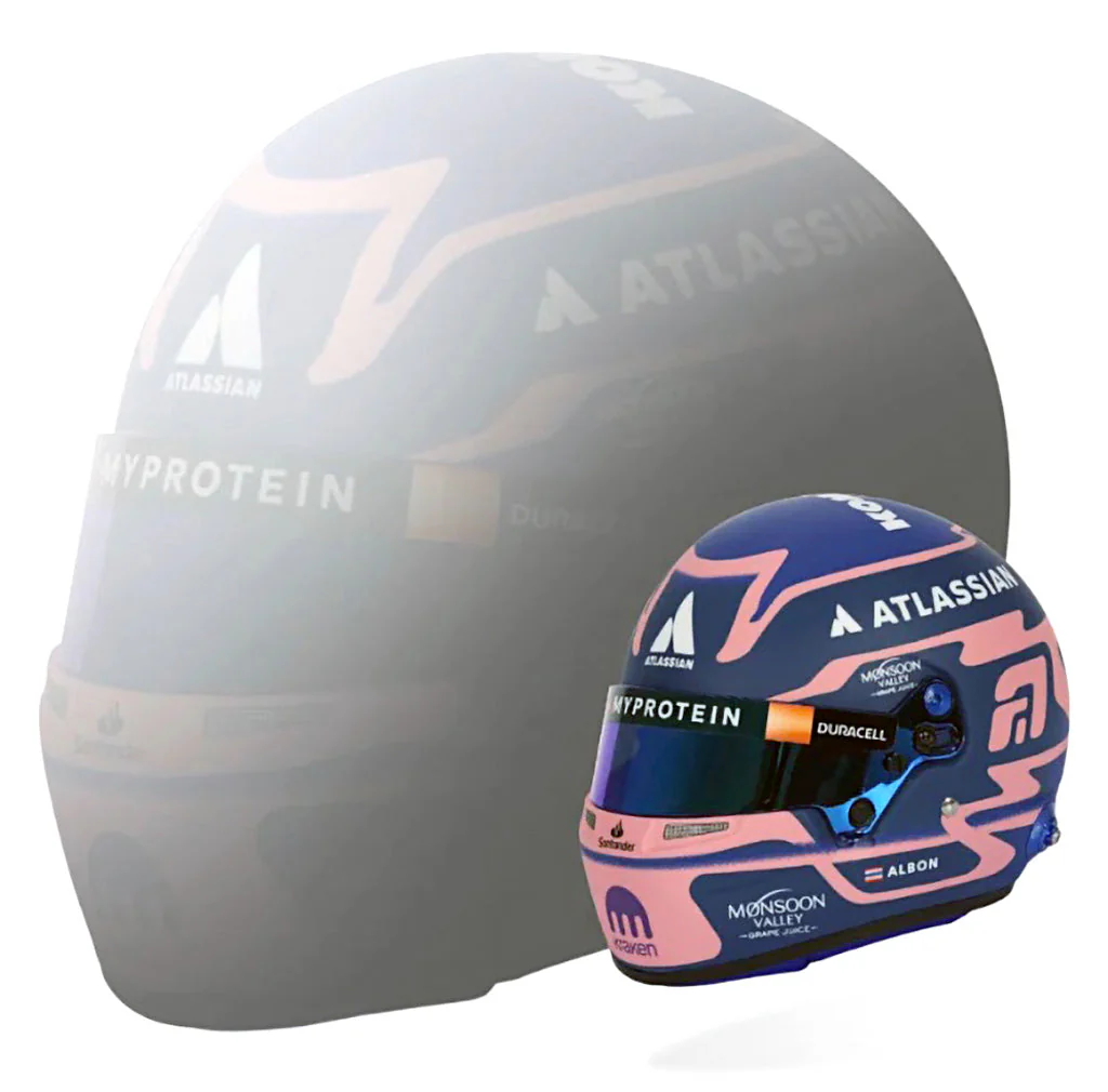 Bell HP77 Alex Albon 1:2 Scale F1 Mini Helmet for Williams 2025 F1 Season - Image 8