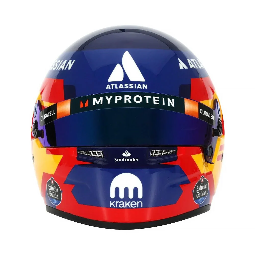 Bell HP77 Carlos Sainz 1:2 Scale F1 Mini Helmet for Williams 2025 F1 Season - Image 3