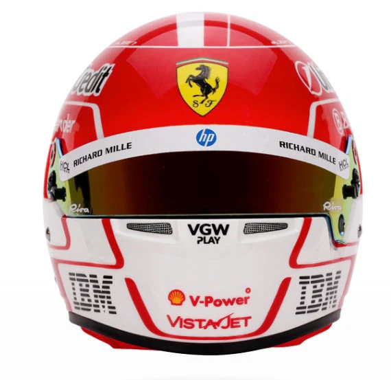 Bell HP77 Charles Leclerc 1:2 Scale F1 Mini Helmet for Ferrari 2025 F1 Season - Image 4