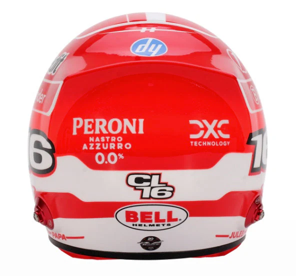 Bell HP77 Charles Leclerc 1:2 Scale F1 Mini Helmet for Ferrari 2025 F1 Season - Image 5