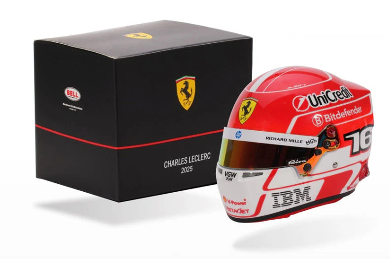 Bell HP77 Charles Leclerc 1:2 Scale F1 Mini Helmet for Ferrari 2025 F1 Season - Image 8
