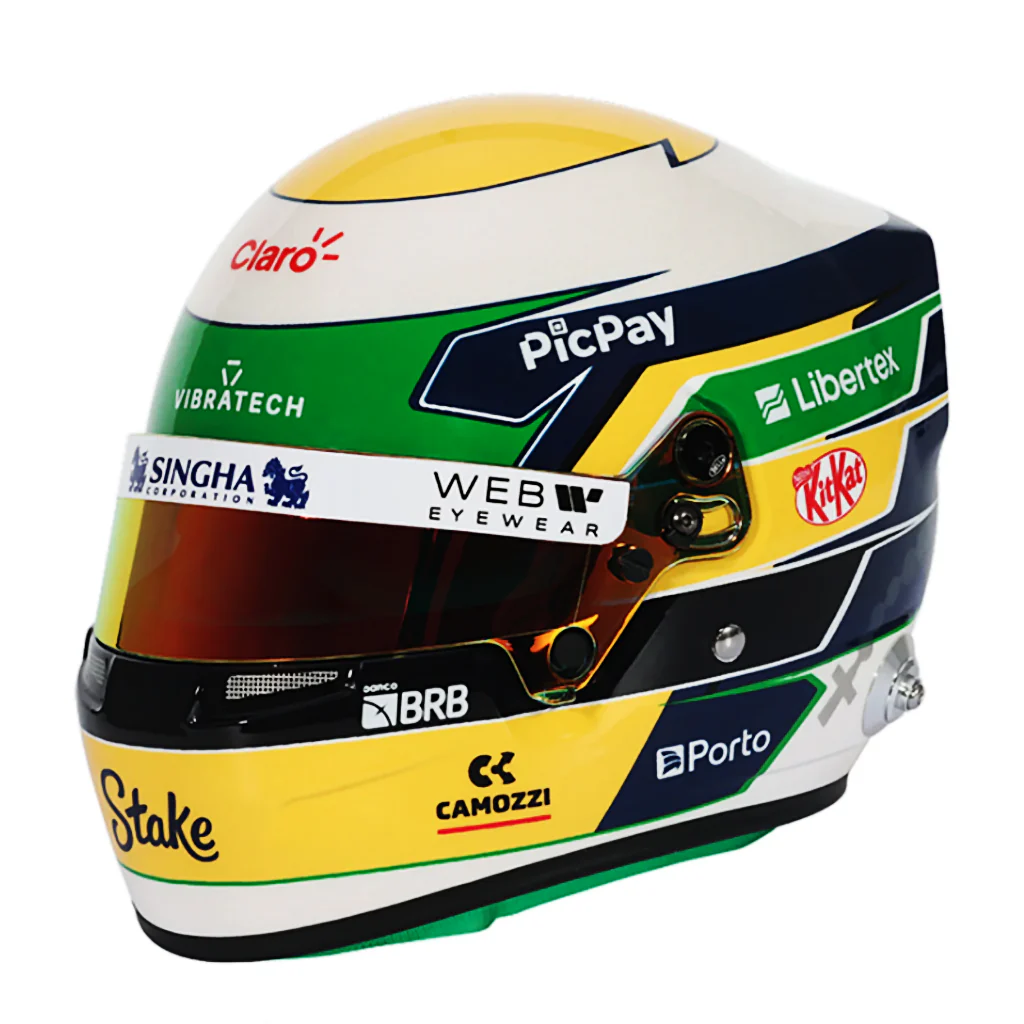 Bell HP77 Gabriel Bortoleto 1:2 Scale F1 Mini Helmet for Kick Sauber 2025 F1 Season