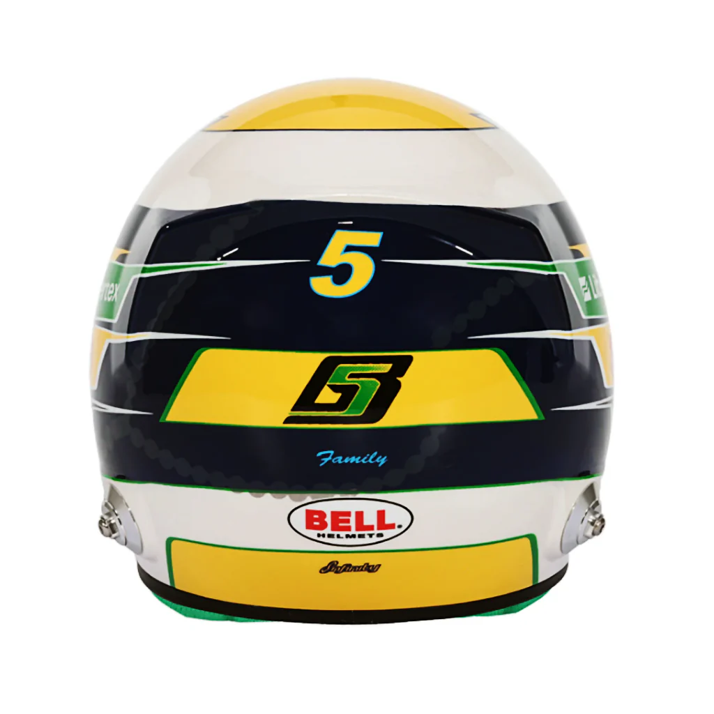 Bell HP77 Gabriel Bortoleto 1:2 Scale F1 Mini Helmet for Kick Sauber 2025 F1 Season - Image 4
