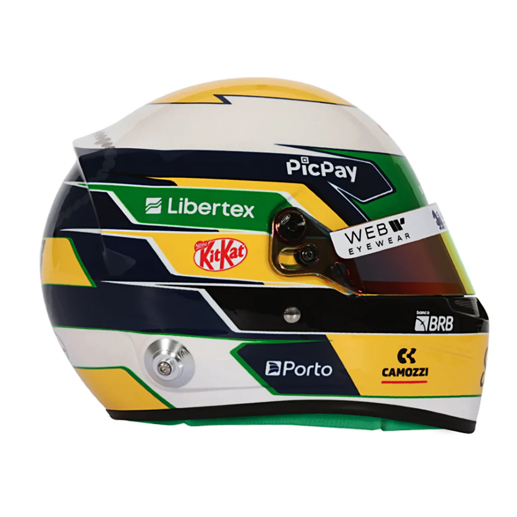 Bell HP77 Gabriel Bortoleto 1:2 Scale F1 Mini Helmet for Kick Sauber 2025 F1 Season - Image 5