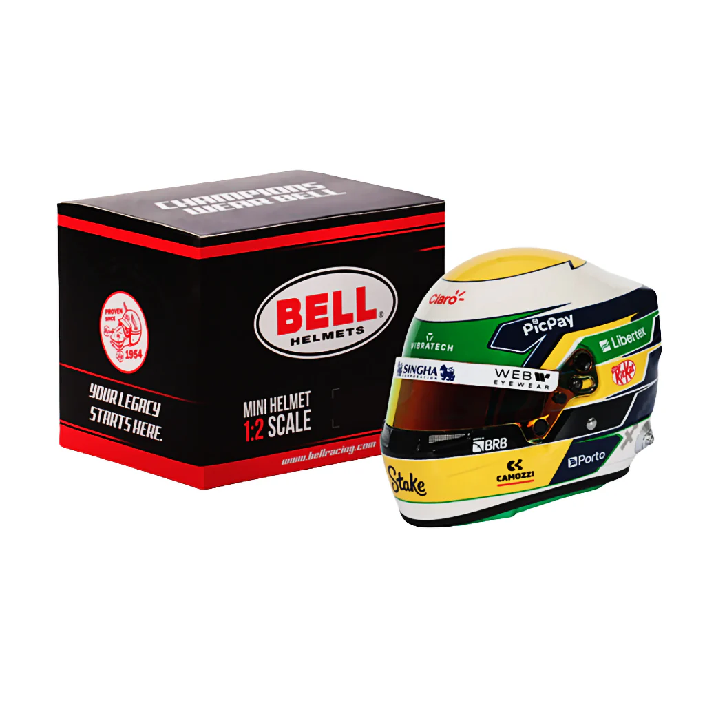 Bell HP77 Gabriel Bortoleto 1:2 Scale F1 Mini Helmet for Kick Sauber 2025 F1 Season - Image 8