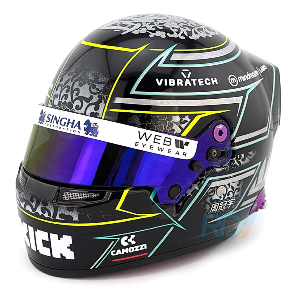 Bell HP77 Guanyu Zhou 1:2 Scale F1 Mini Helmet, Kick Sauber 2024 F1 Season