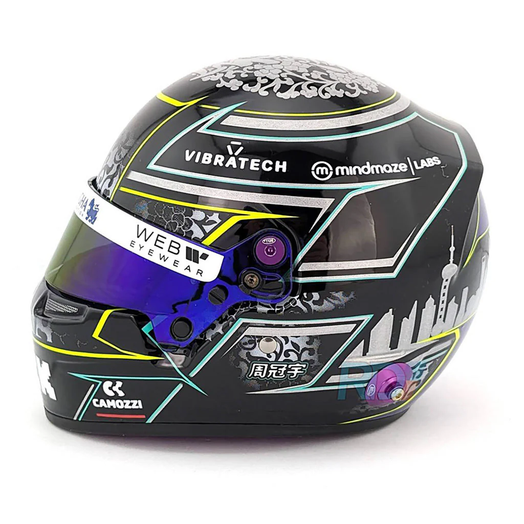 Bell HP77 Guanyu Zhou 1:2 Scale F1 Mini Helmet, Kick Sauber 2024 F1 Season - Image 4