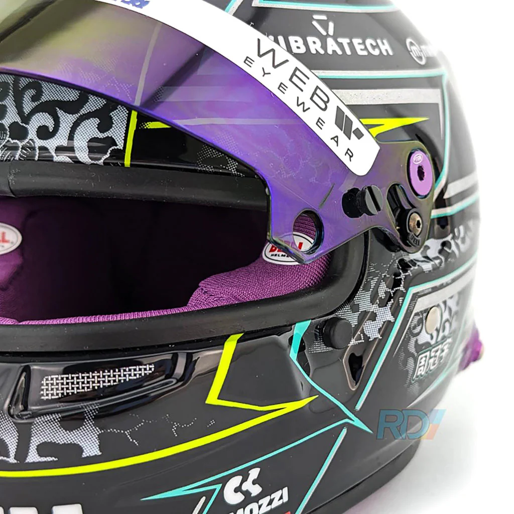 Bell HP77 Guanyu Zhou 1:2 Scale F1 Mini Helmet, Kick Sauber 2024 F1 Season - Image 5