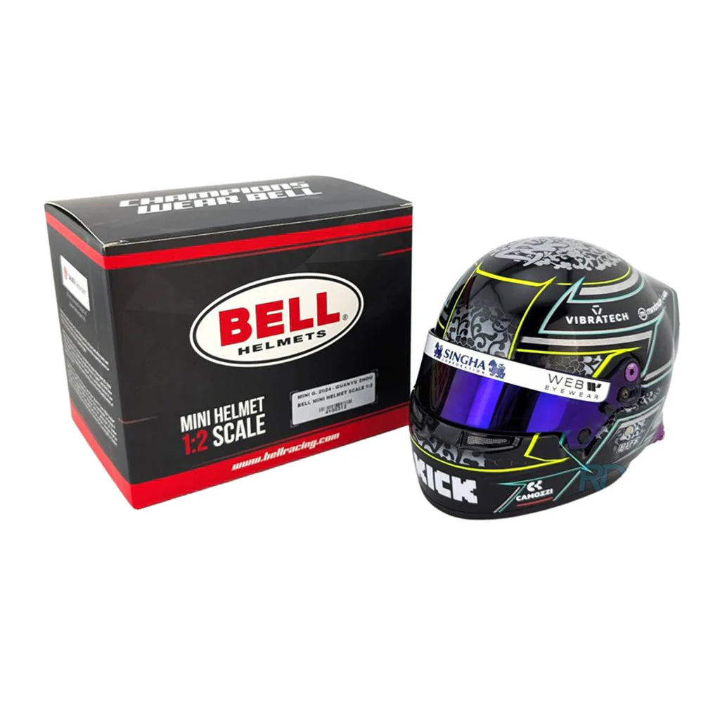 Bell HP77 Guanyu Zhou 1:2 Scale F1 Mini Helmet, Kick Sauber 2024 F1 Season - Image 7
