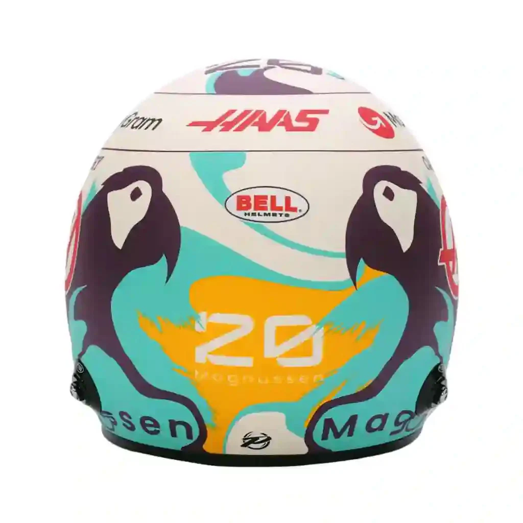 Bell HP77 Kevin Magnussen 1:2 Scale F1 Mini Helmet, Haas 2024 F1 Season - Image 2