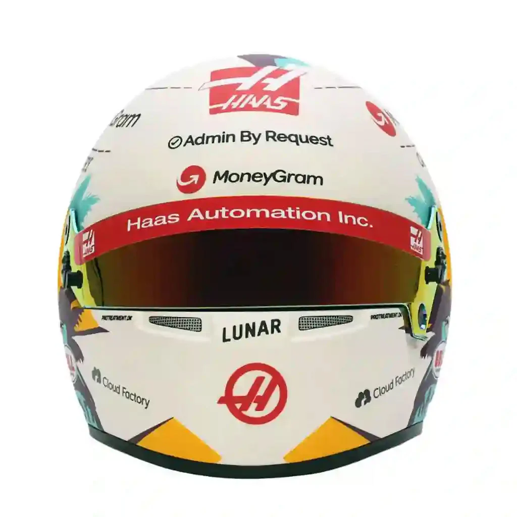 Bell HP77 Kevin Magnussen 1:2 Scale F1 Mini Helmet, Haas 2024 F1 Season - Image 4
