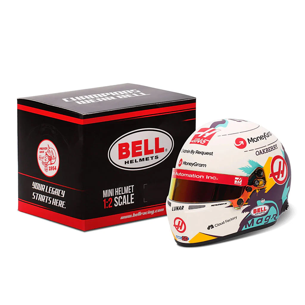 Bell HP77 Kevin Magnussen 1:2 Scale F1 Mini Helmet, Haas 2024 F1 Season - Image 8