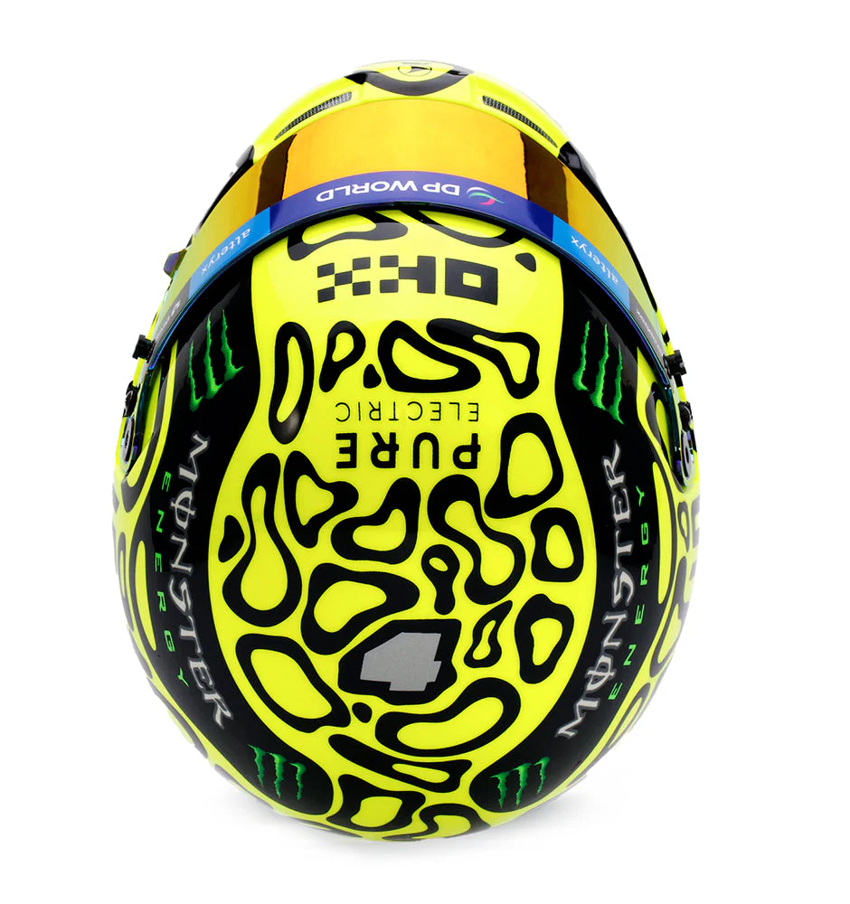 Bell HP77 Lando Norris 1:2 Scale F1 Mini Helmet, McLaren 2024 F1 Season - Image 4