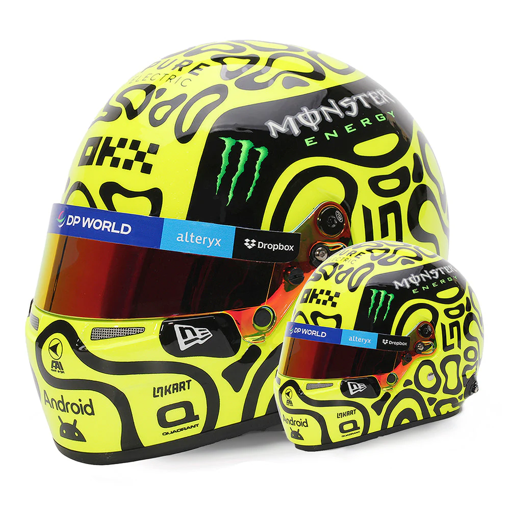 Bell HP77 Lando Norris 1:2 Scale F1 Mini Helmet, McLaren 2024 F1 Season - Image 7