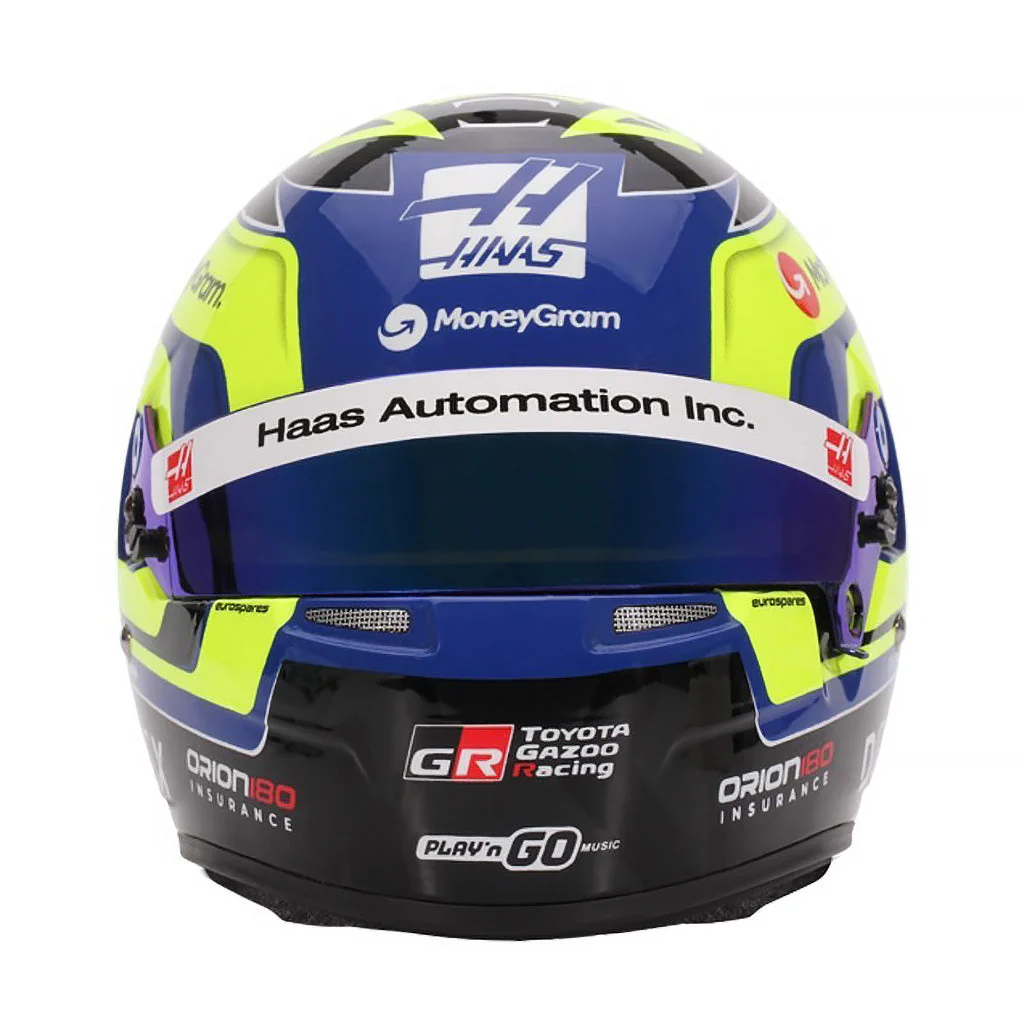 Bell HP77 Oliver Bearman 1:2 Scale F1 Mini Helmet for Haas 2025 F1 Season - Image 2