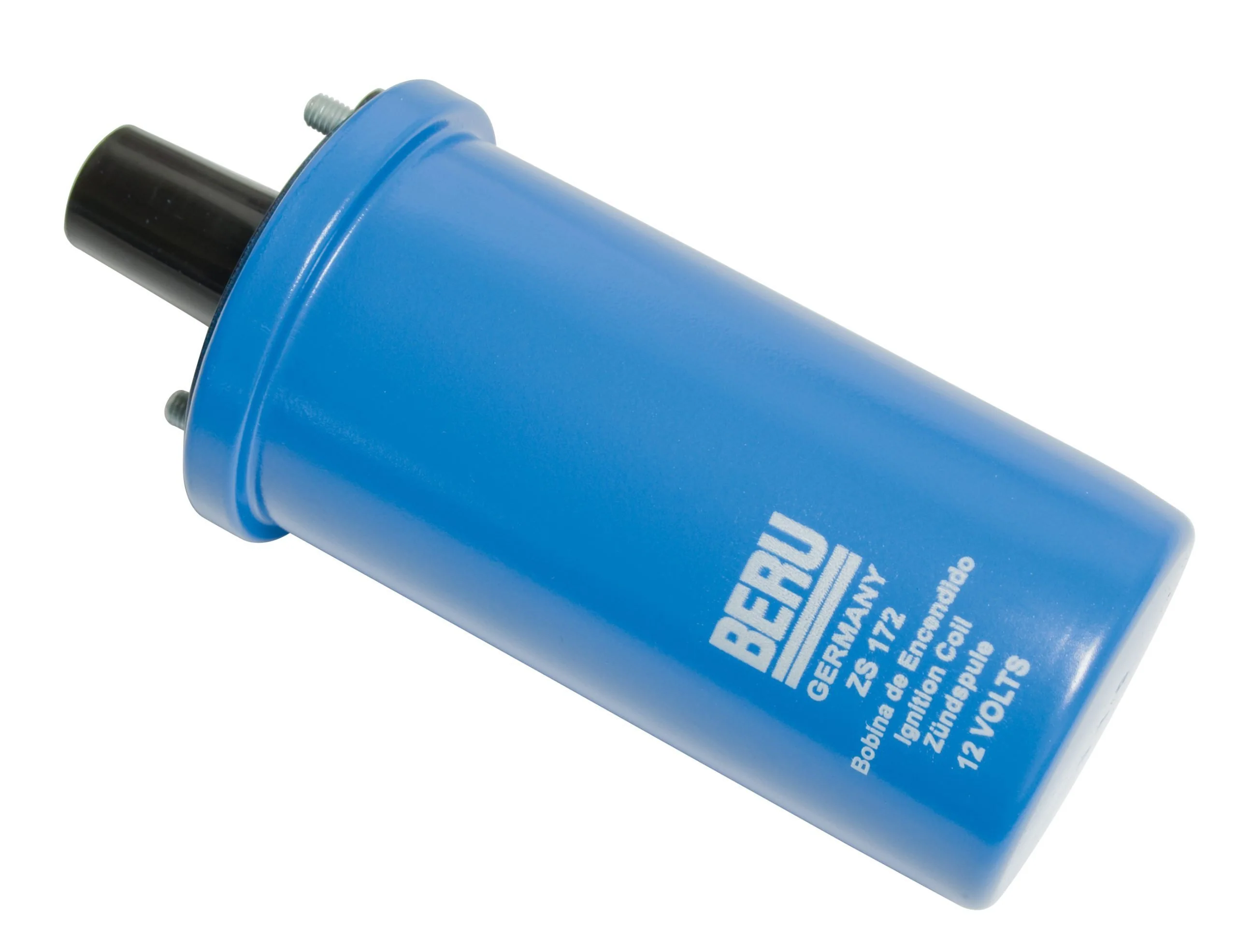 Beru Blue Coil, 12-Volt Blue in Color, Primary Resistance 3.5 Ohms, Oil filled, (Boxed)