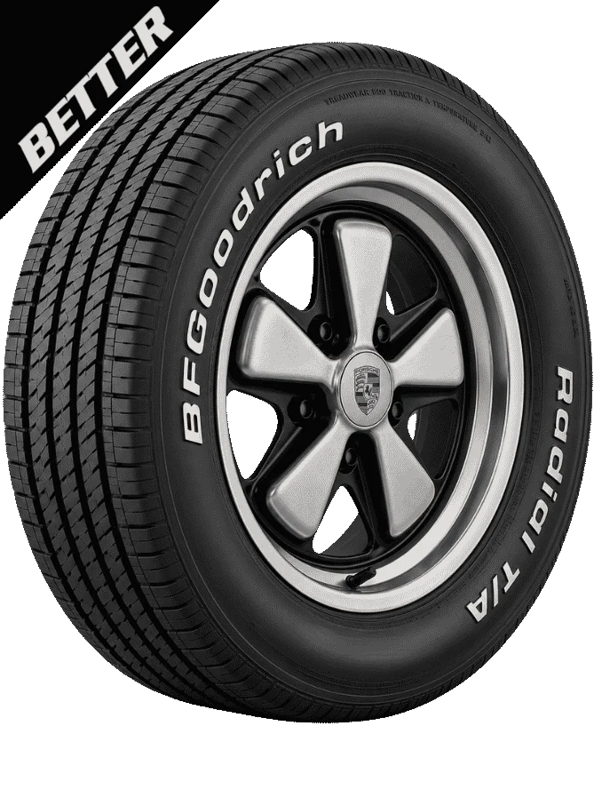 BFGoodrich Radial T/A 205/60R15 & 225/60R15 for Porsche 914 GT Wide-Body (Better Package)