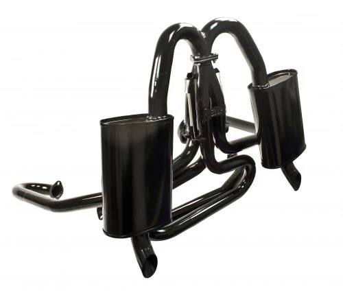 Big Engine Exhaust System with Dual Quiet Mufflers, 1 1/2" - Image 5