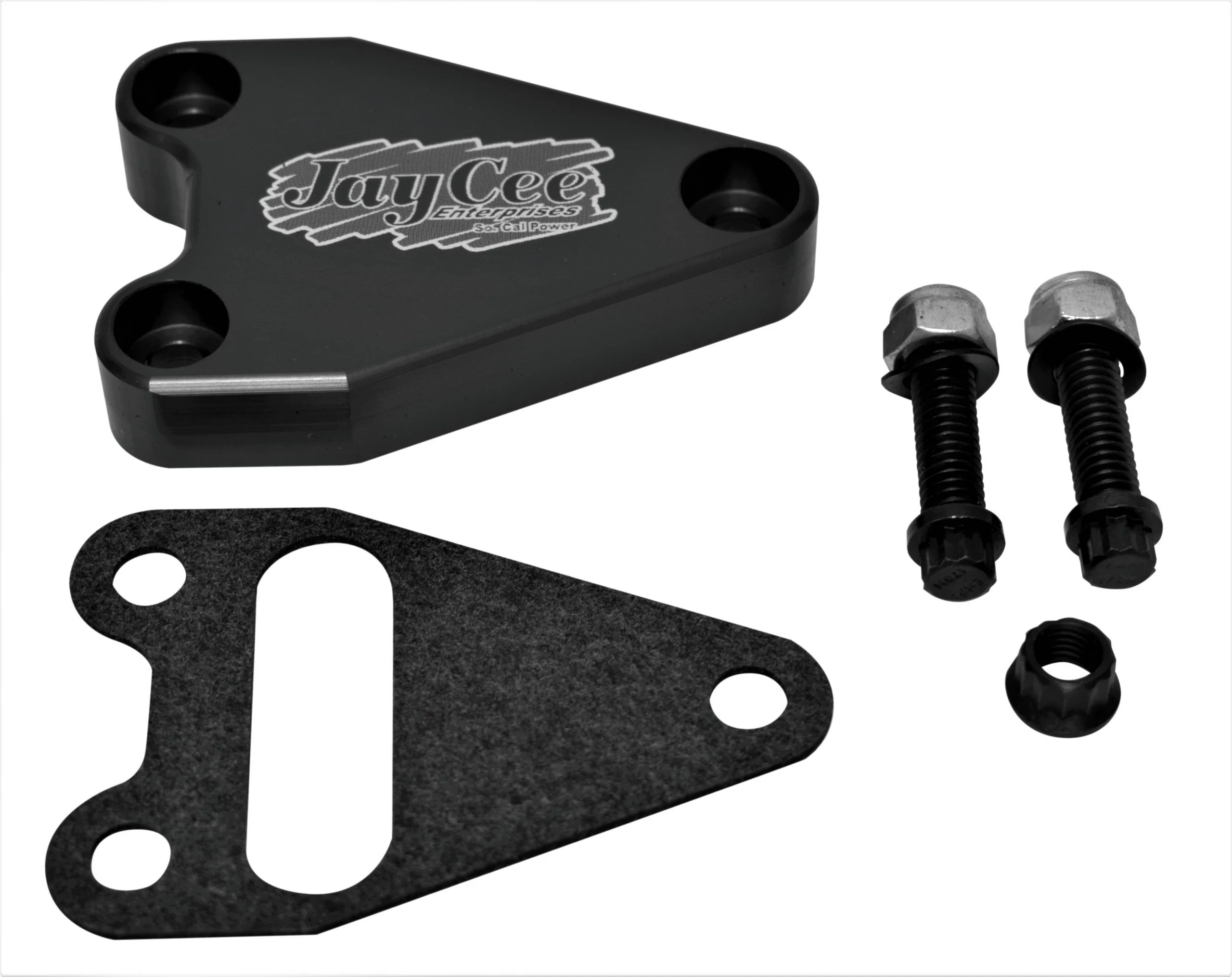 Billet Oil Cooler Block-Off, Black