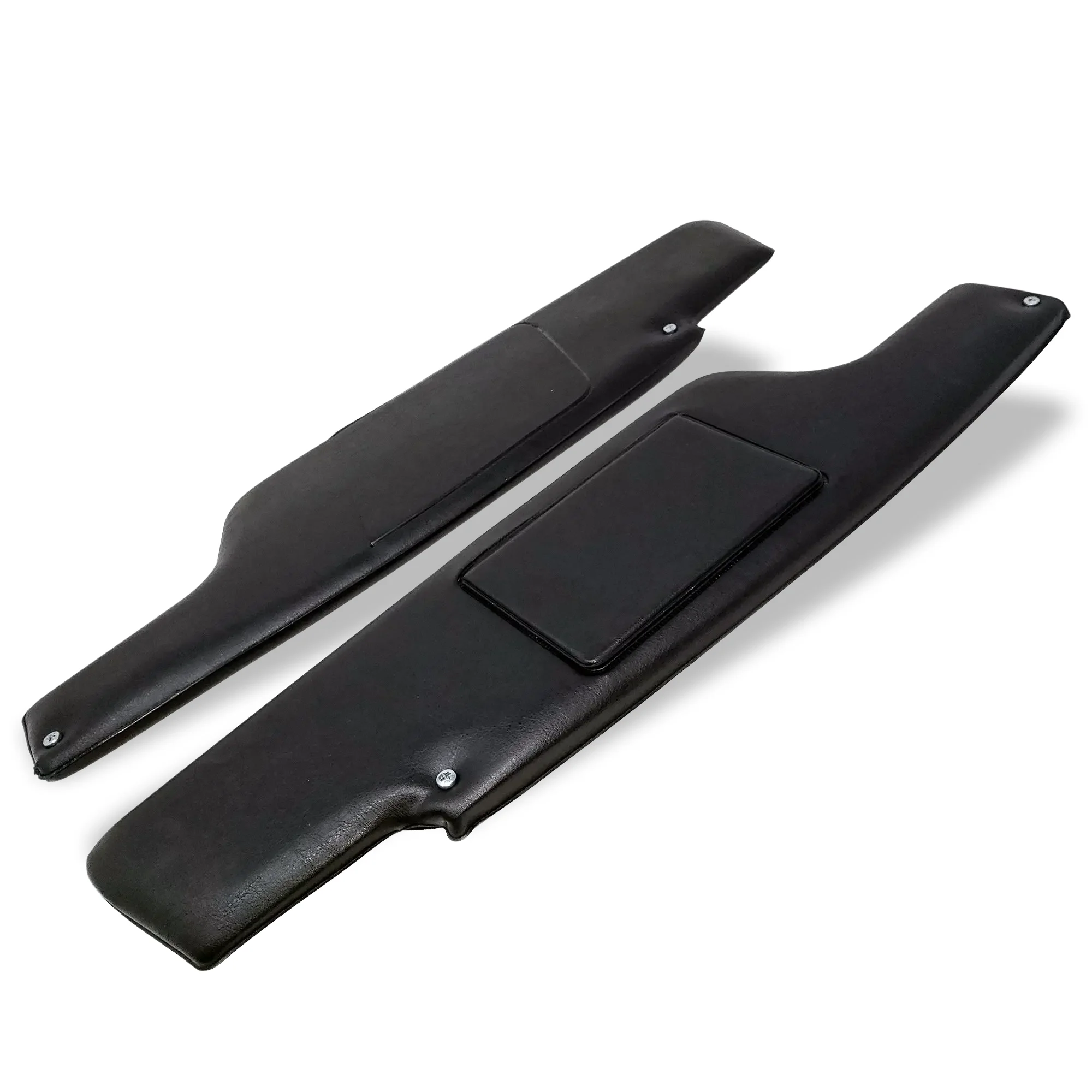 914Rubber Black Sun Visor Set w/ Mirror for Porsche 914 (1970-76)