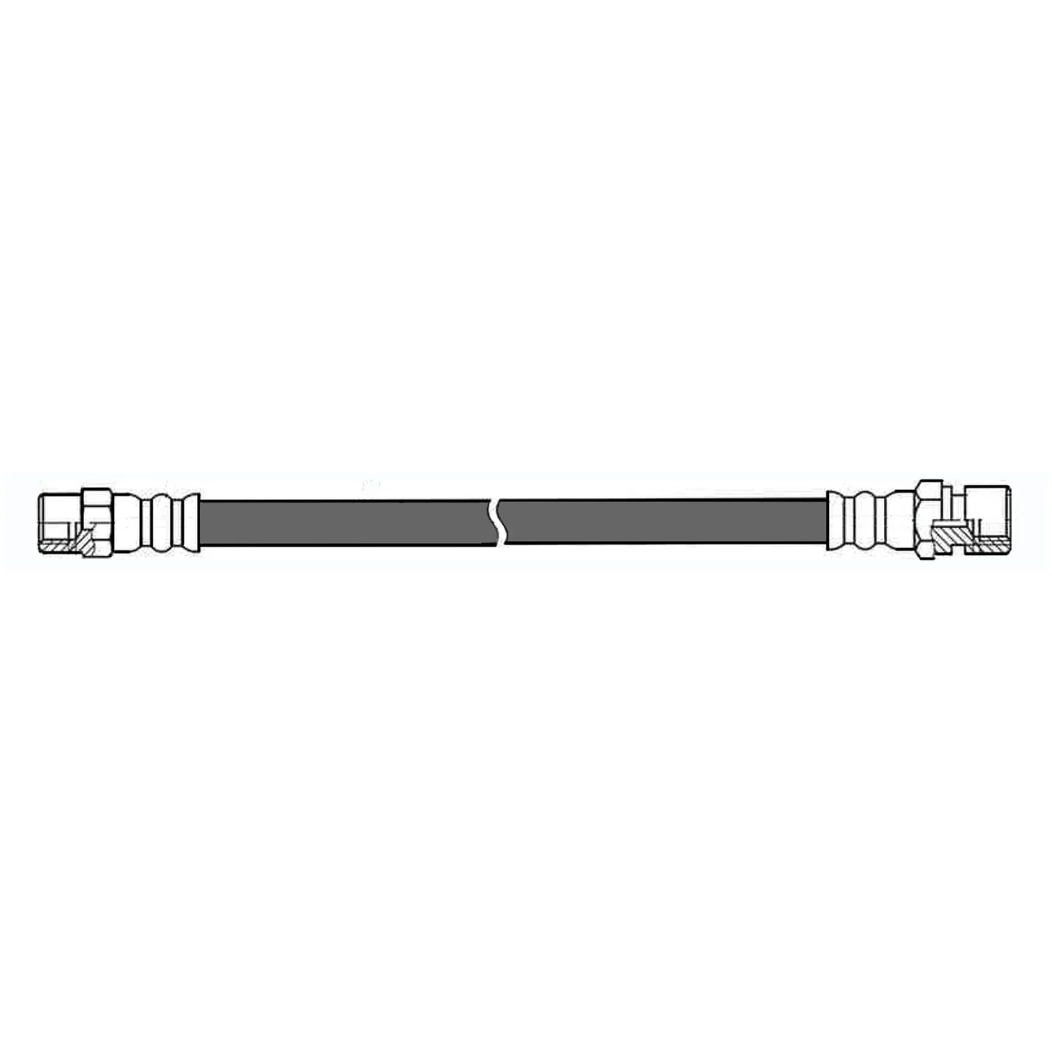 Brake Hose/Soft Line for Late Porsche 914 Front (72.8 - 76) - Image 3