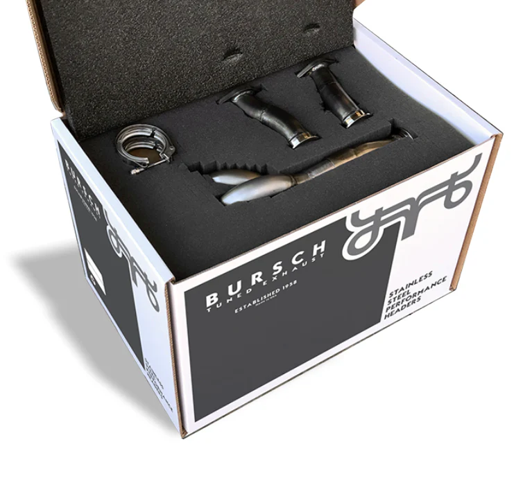 Bursch Stainless Steel 1-5/8" Header Set with Heat for Porsche 911 (1965-89) - Image 4