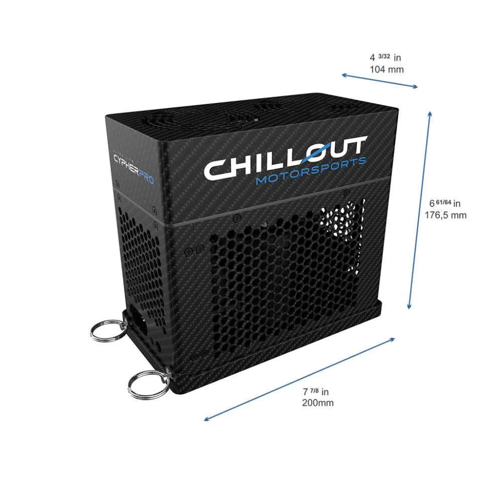Competition Motorsport Chillout Cypher PRO Ultra-lite Carbon Fiber Micro Cooler - Image 3