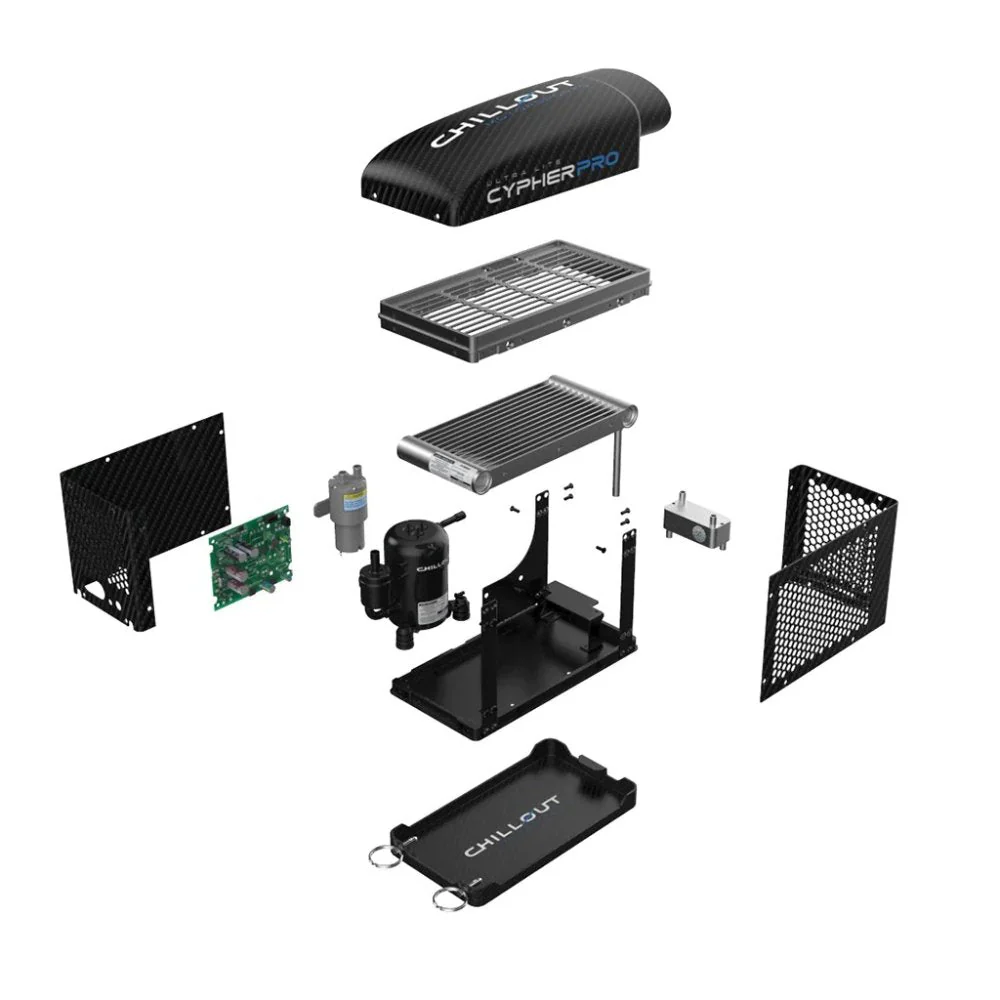 Competition Motorsport Chillout Cypher PRO Ultra-lite Carbon Fiber Micro Cooler - Image 6