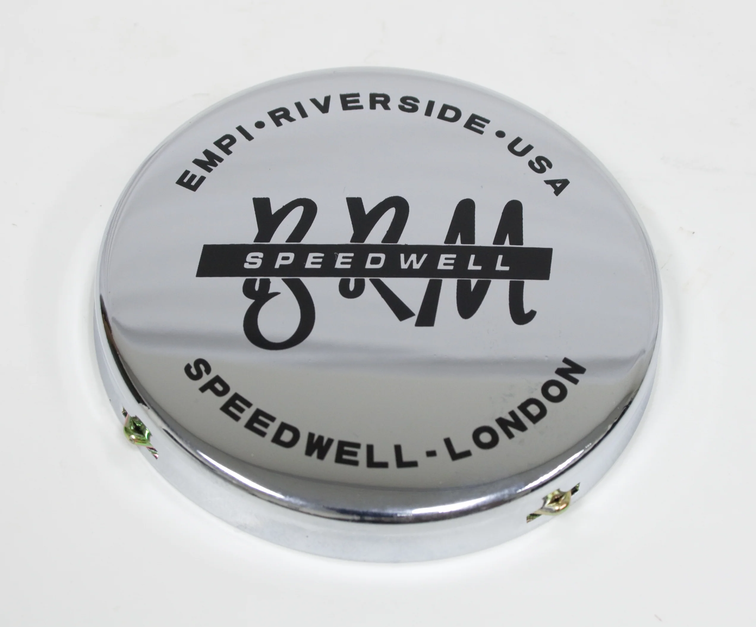 Chrome Low Cap with BRM, EMPI, & Speedwell, Cap Only