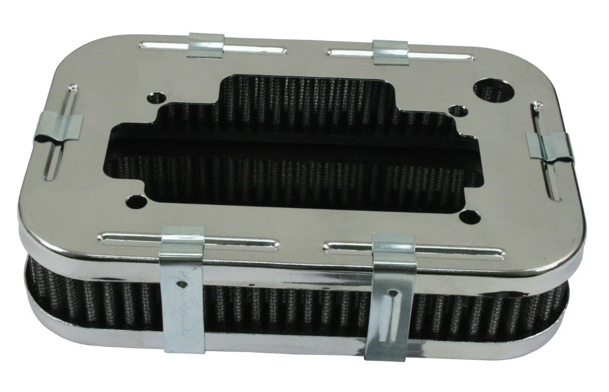 Chrome Rectangular Air Cleaner Type-3 HPMX/IDF