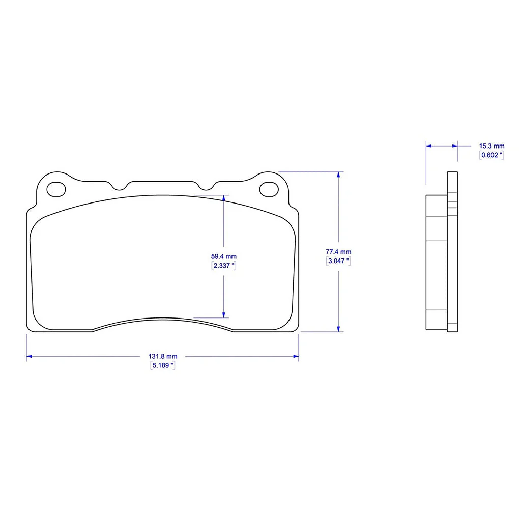 Competition Motorsport Cobalt Rear Racing Brake Pads D1001 - Image 3