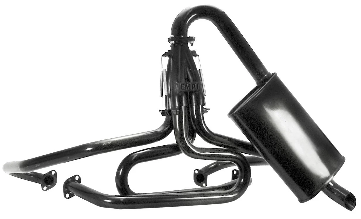 Comp Exhaust, 1 1/2" with Turbo Muffler, Black
