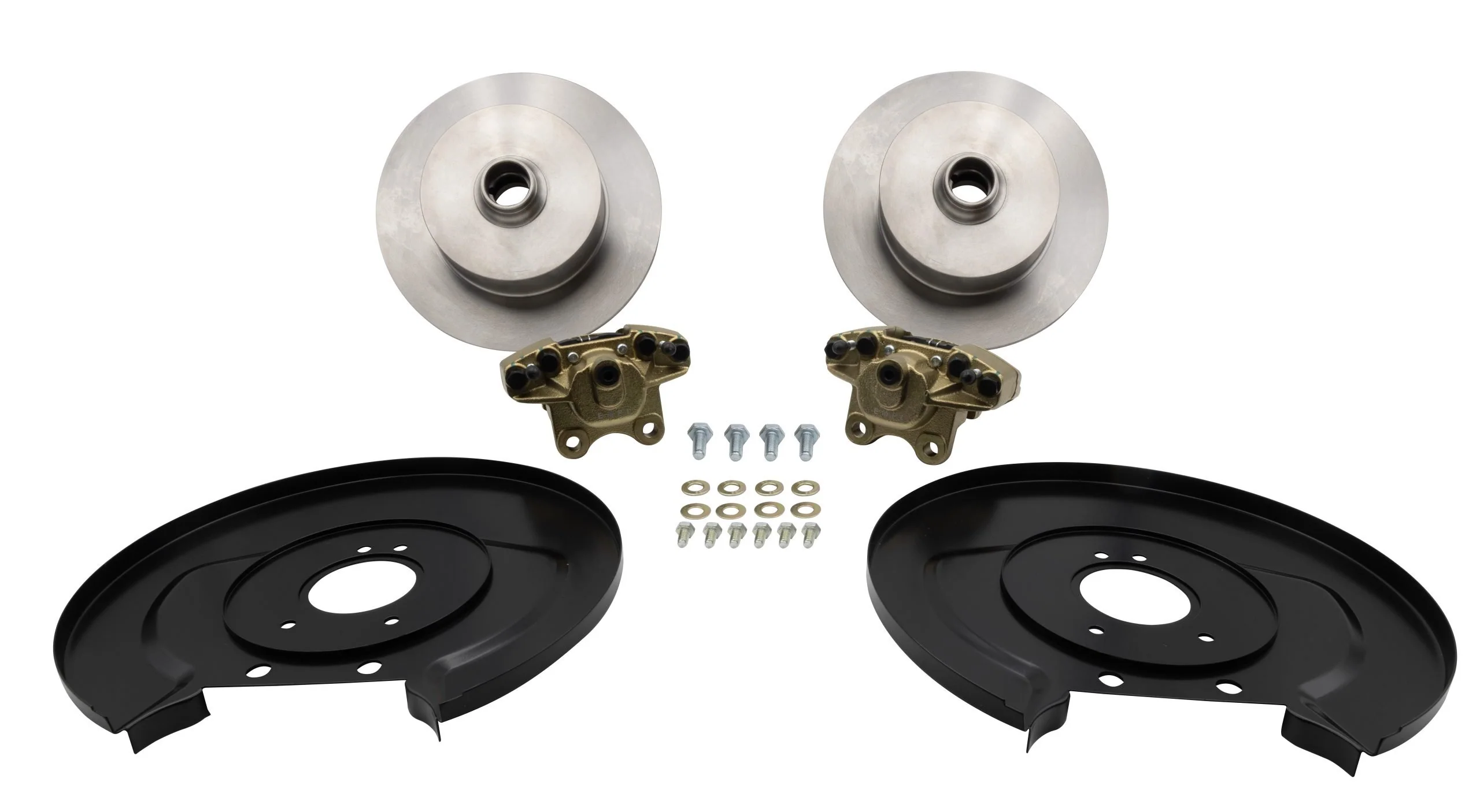 EMPI Stock-Style Spindle Front Disc Brake Kit - Ball Joint Blank Rotors for VW Beetles 1966-77