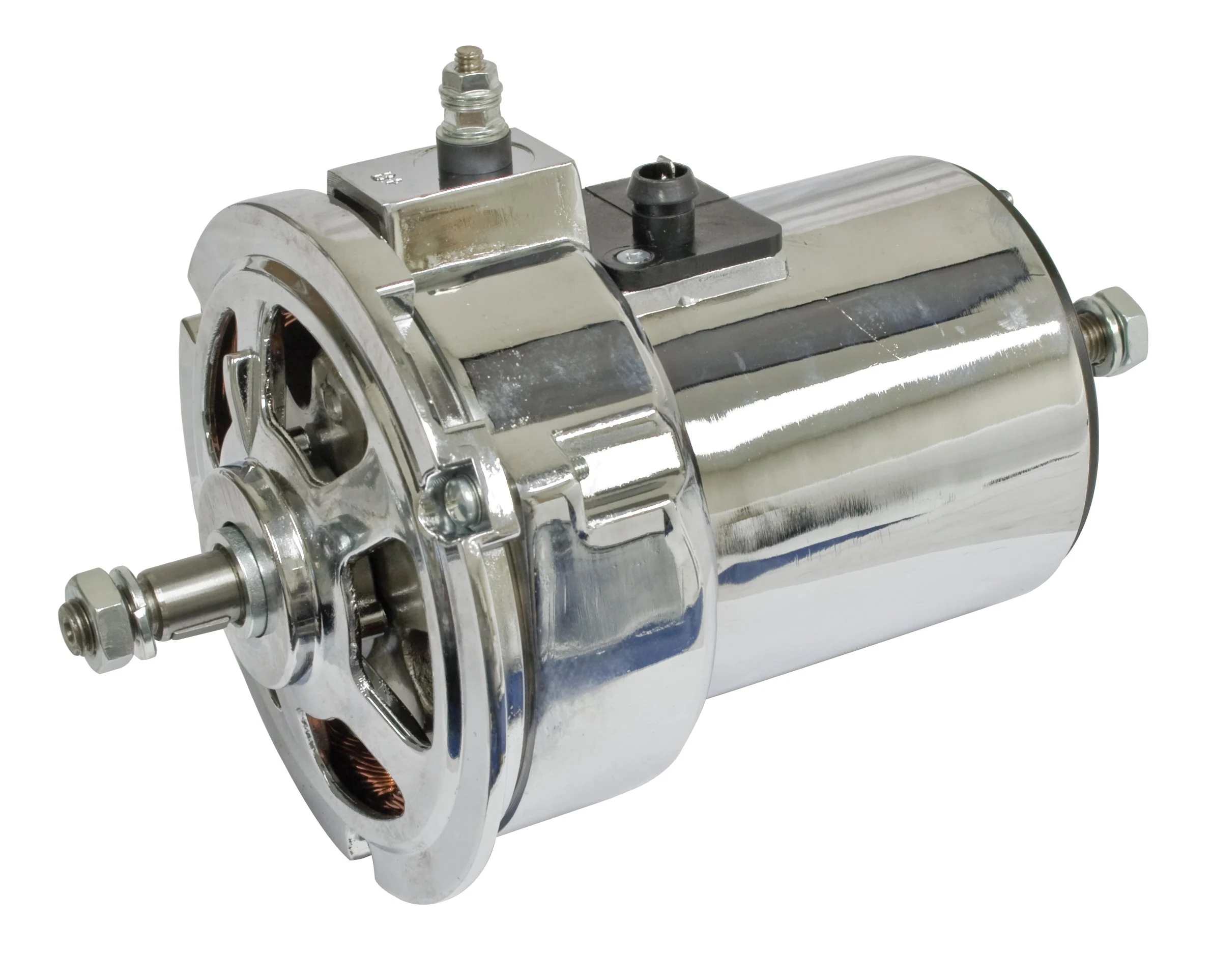 EMPI Chrome 90+ Amp Alternator, Each