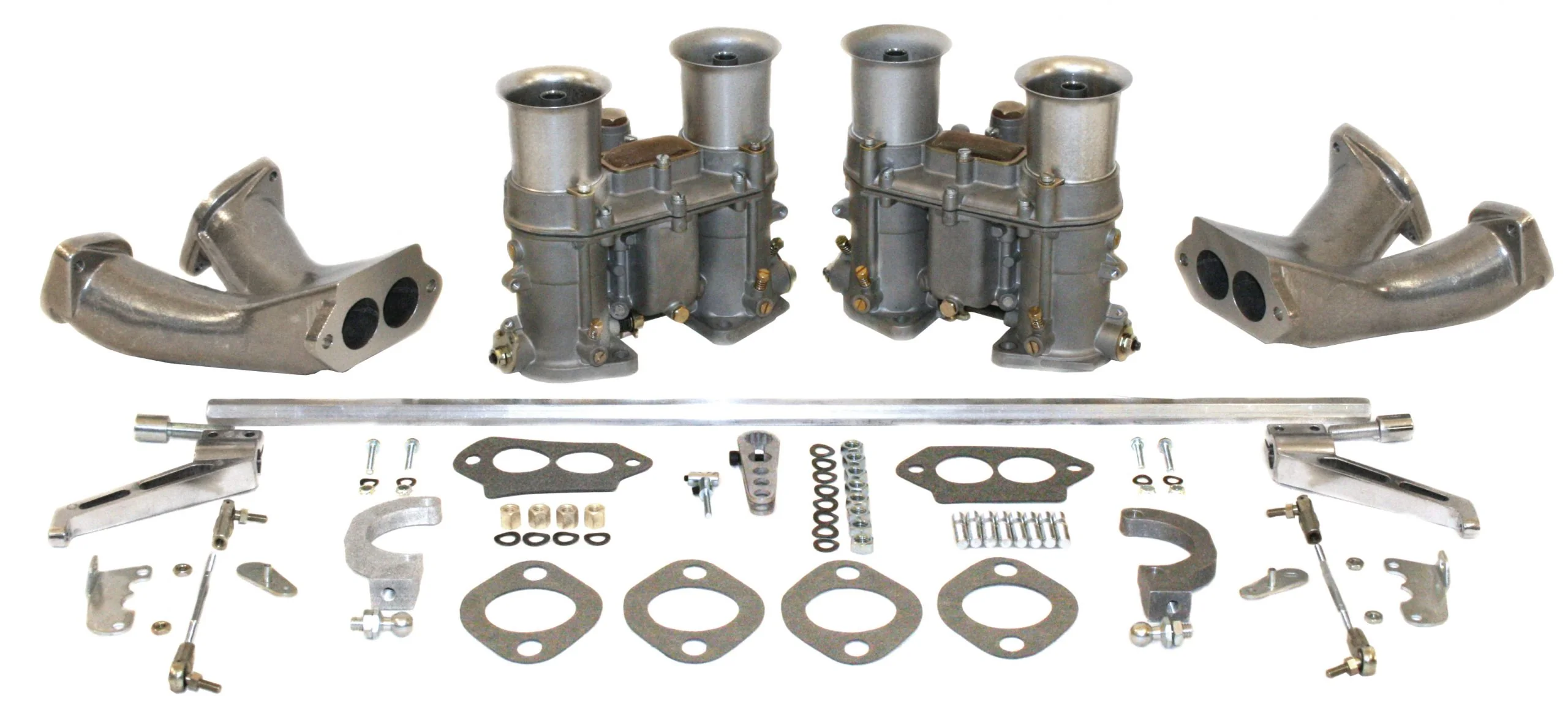 EMPI Dual EPC-51, Type 1, with Race Manifolds, (Kit supplied with 43-5242 Hex Bar Linkage)