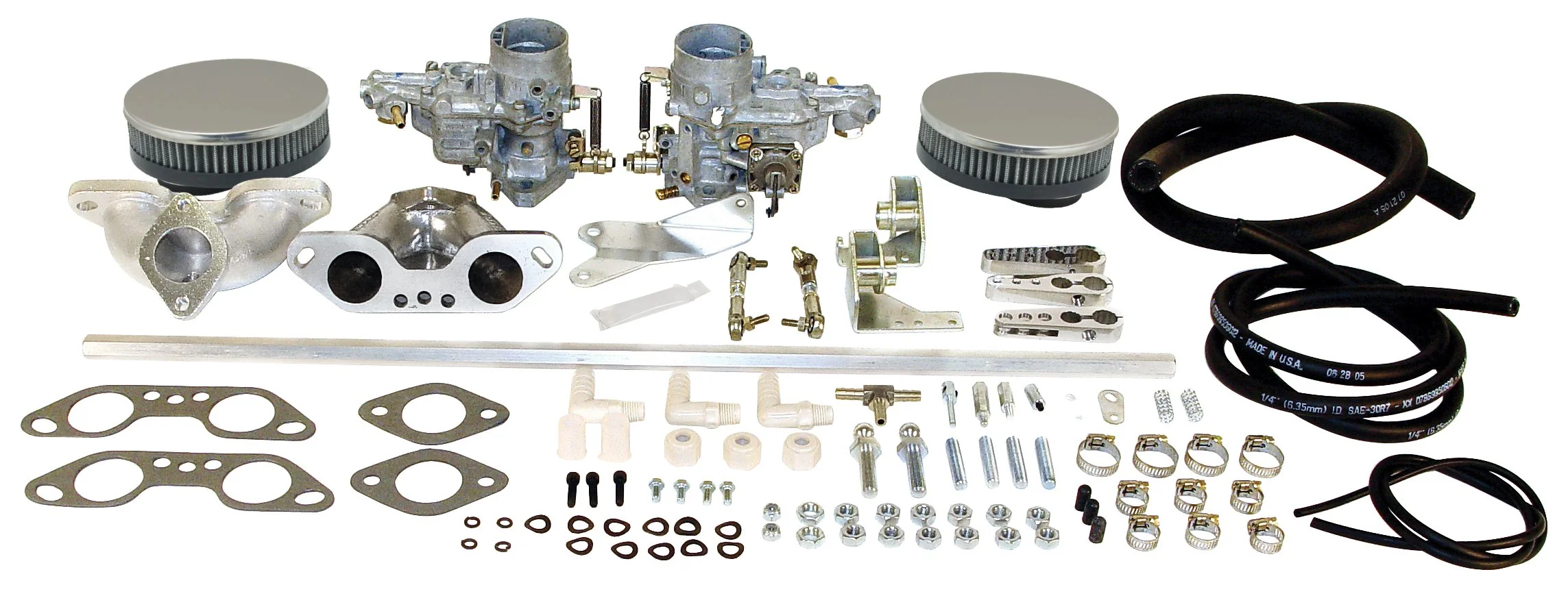 EMPI Dual WEBER 34 ICT Kit, 1700-2000cc Type 2/4 & 914 Engines with Air Cleaners
